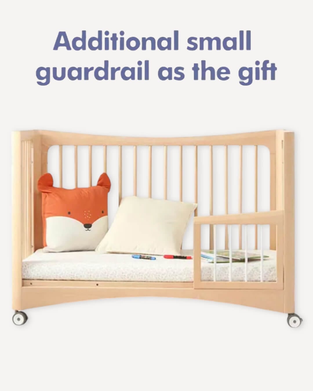 6 in 1 Convertible Wooden Crib