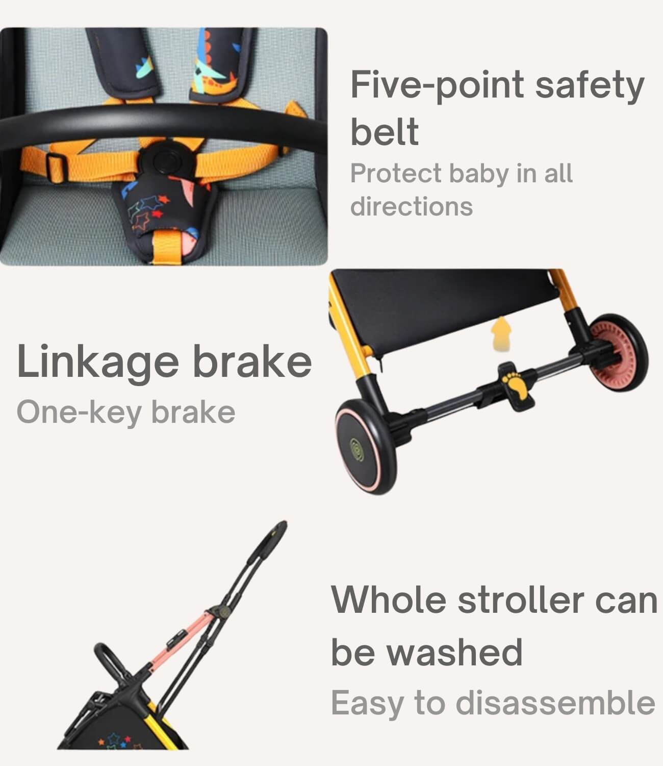 Auto Folding Baby Stroller