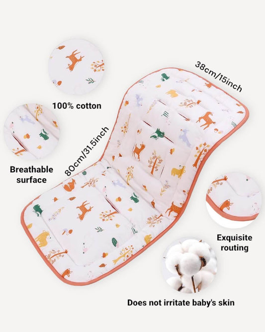Baby Stroller Cushion - Orange