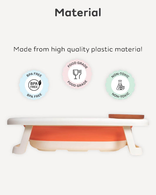 Foldable Bathtub with Temperature Sensor