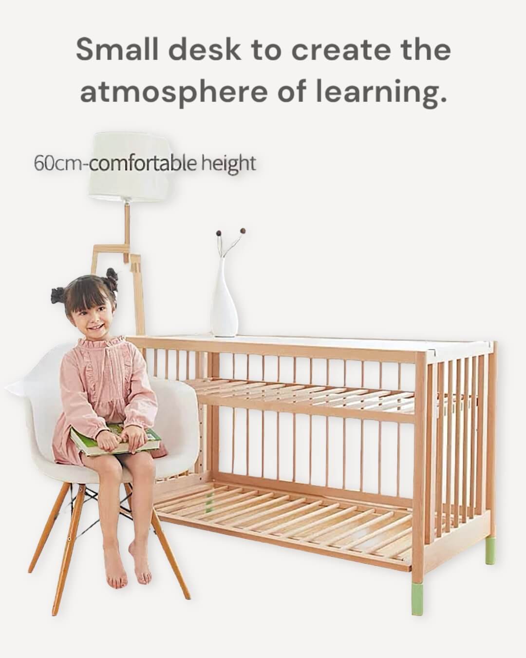 6 in 1 Convertible Wooden Crib