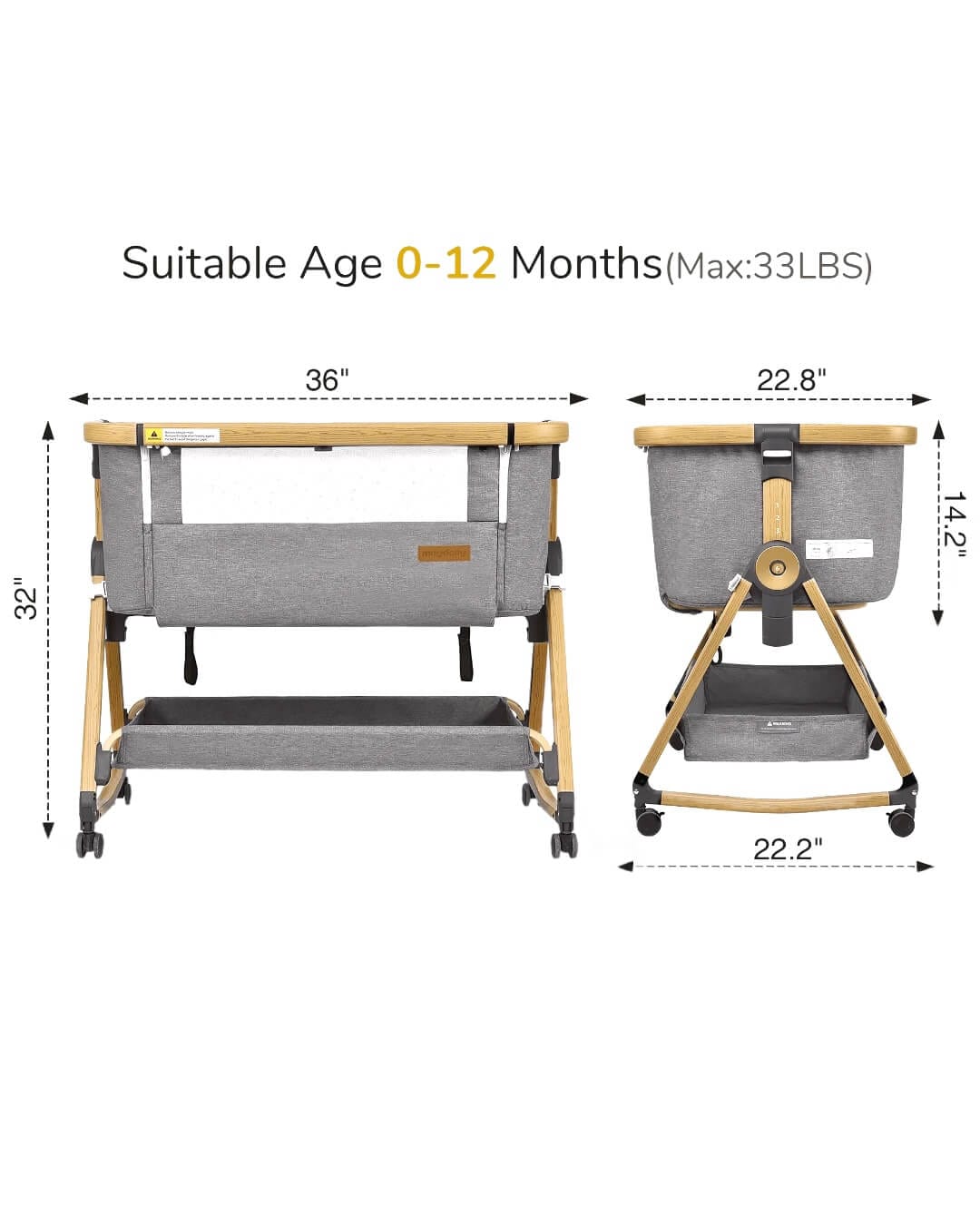 3-in-1 Adjustable Bassinet
