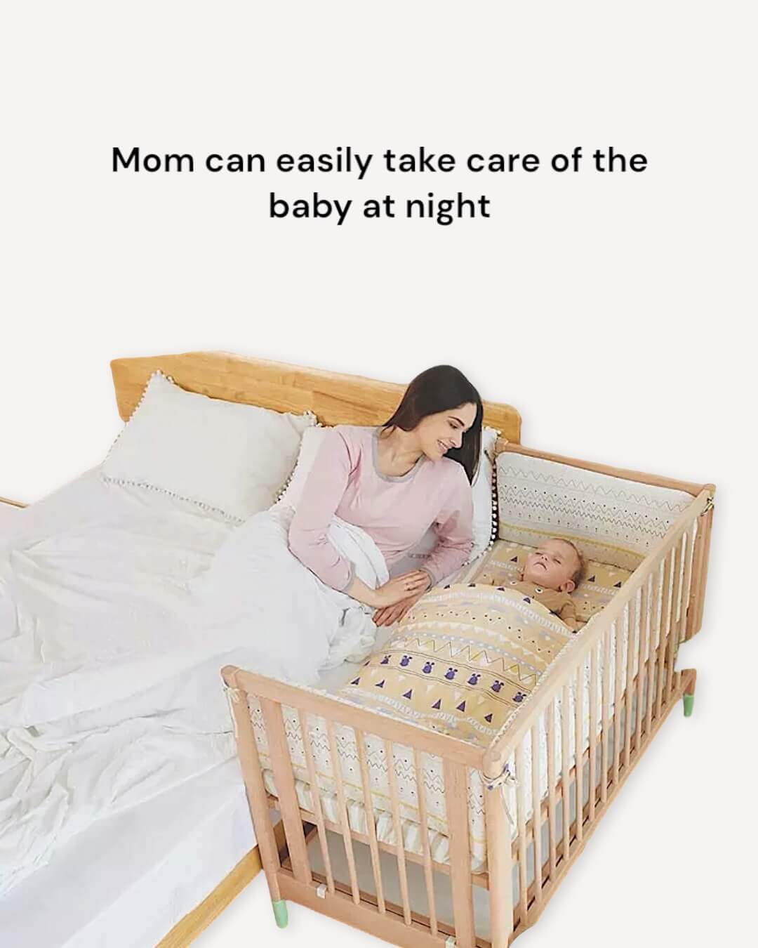 6 in 1 Convertible Wooden Crib