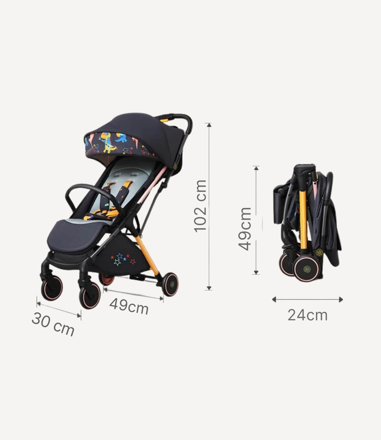 Auto Folding Baby Stroller