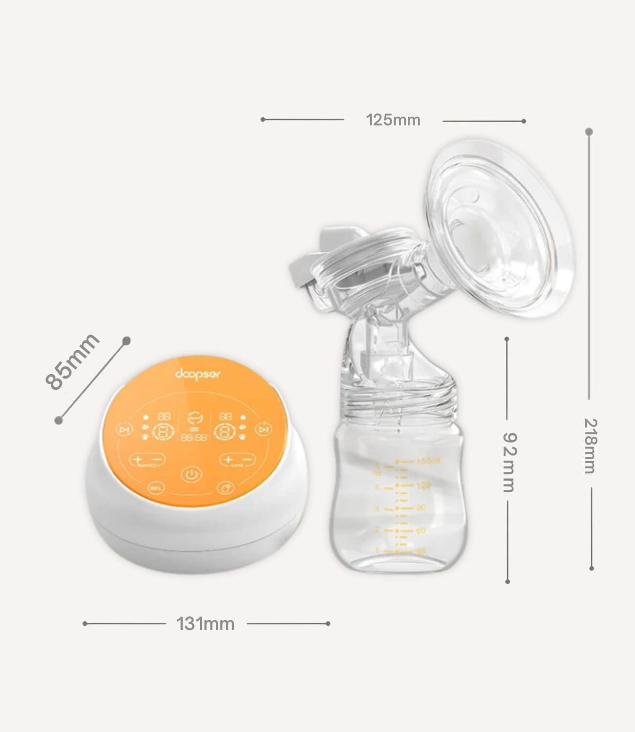 Doopser Dual Motors Electric Breast Pump