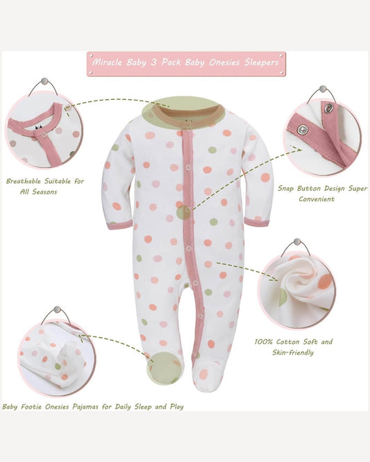 Sleepsuits – 3 Pack