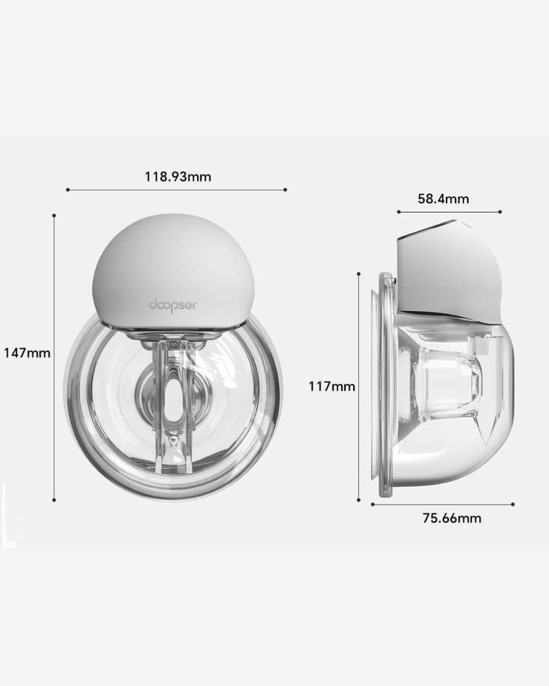 Doopser Wireless Hands Free Electric Breast Pump