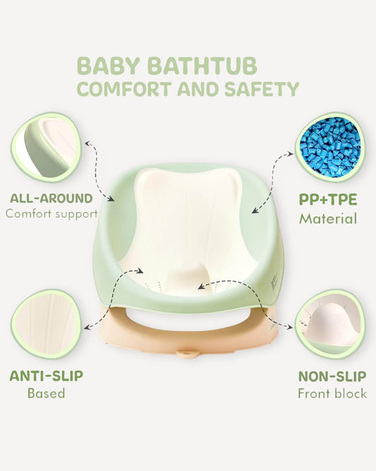 baby bath support - green