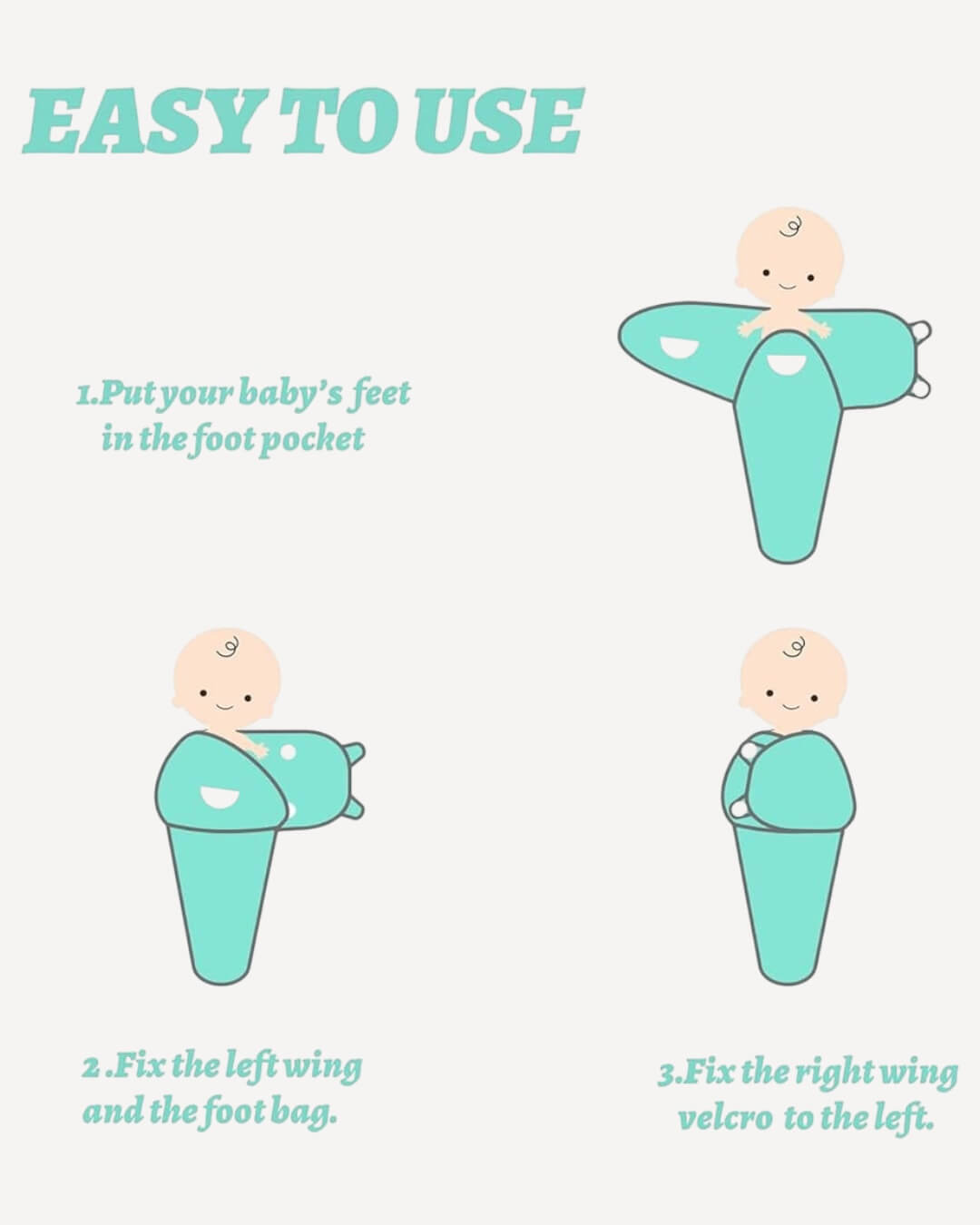 Swaddle (0-3M) To Sleep- 3 Pack