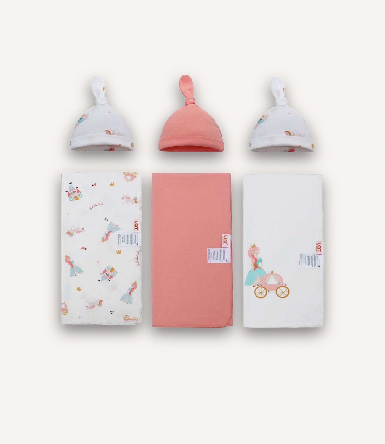 Swaddle With Hats – 3 Pack - BABY COLORS