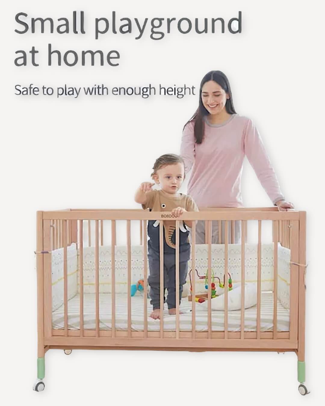 6 in 1 Convertible Wooden Crib