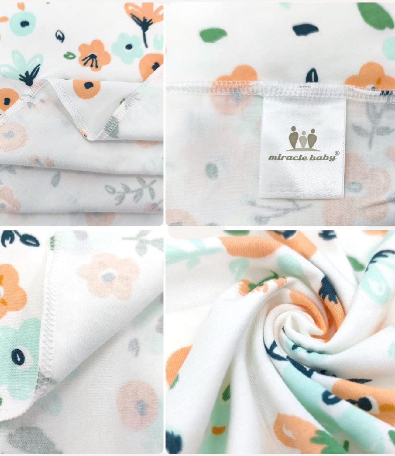 Swaddle With Hats – 3 Pack