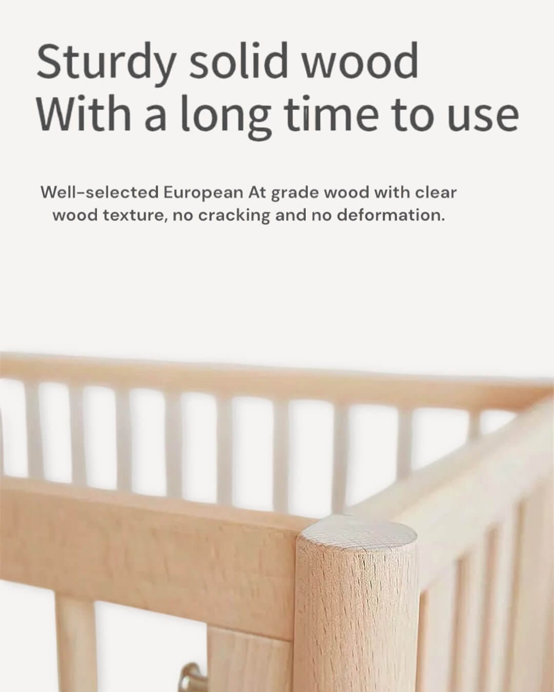 6 in 1 Convertible Wooden Crib