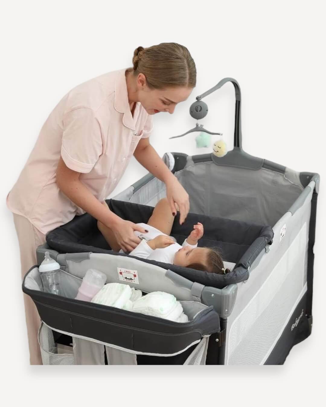 Crib with Changing Table