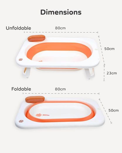 Foldable Bathtub with Temperature Sensor