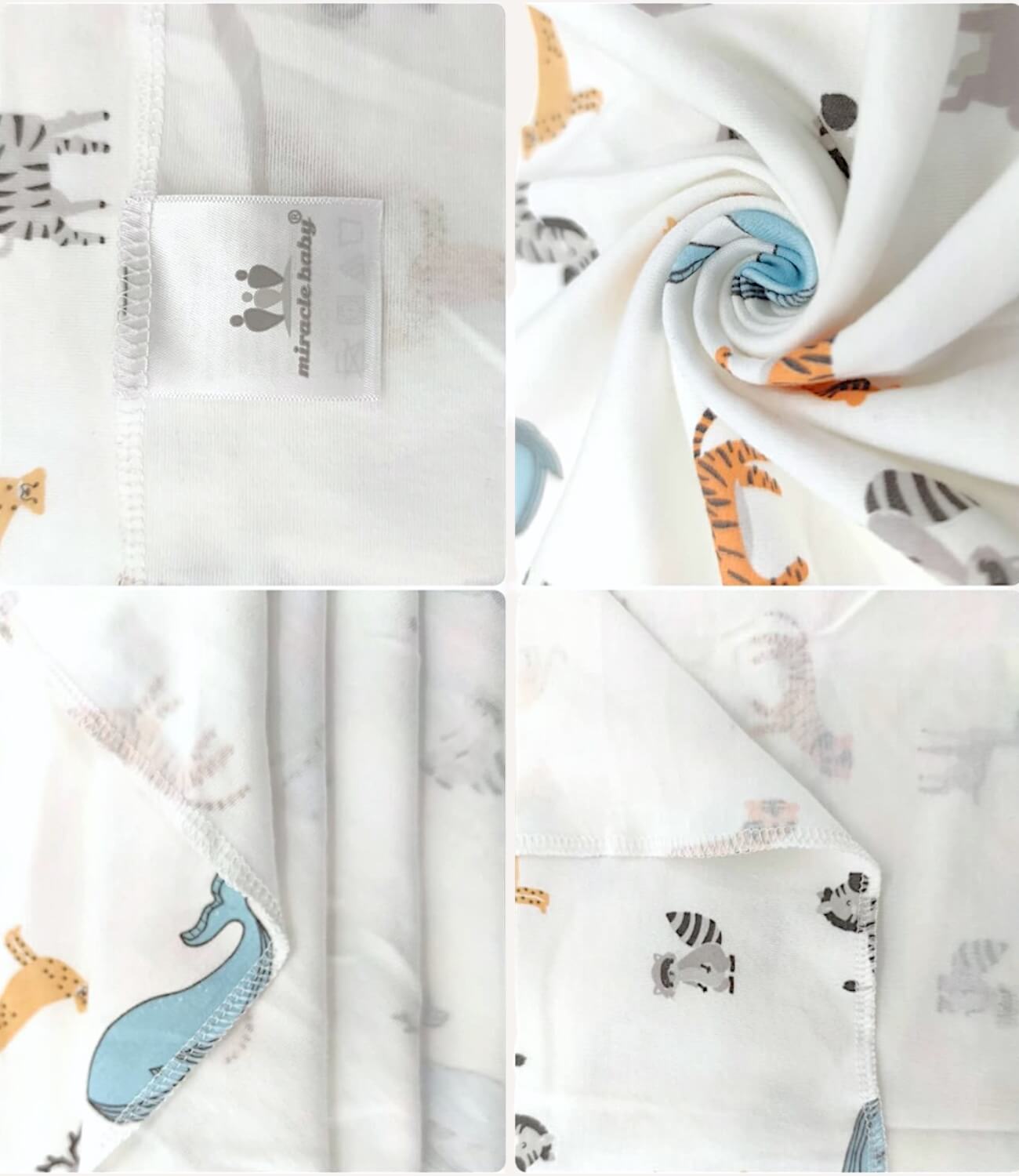 Swaddle With Hats – 3 Pack