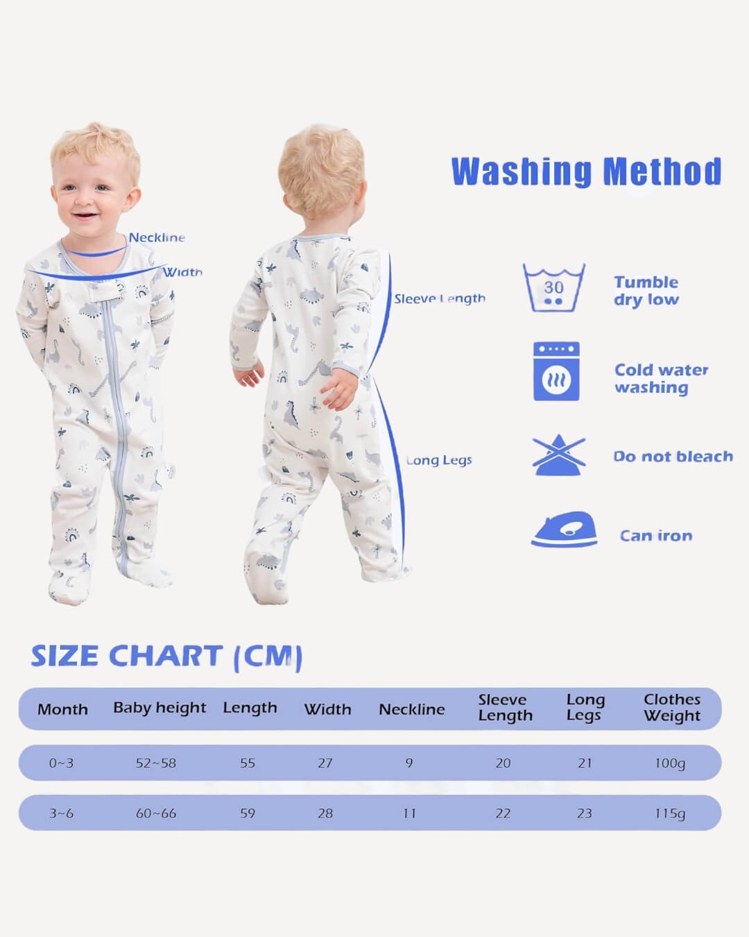 Sleepsuits – 3 Pack