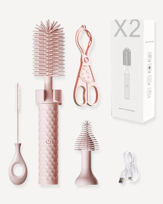 Automatic Bottle Brush Cleaner- pink