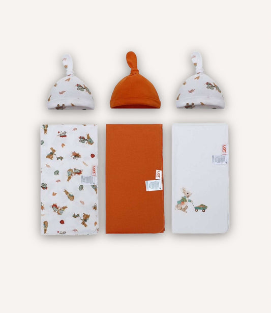 Swaddle With Hats – 3 Pack - BABY COLORS
