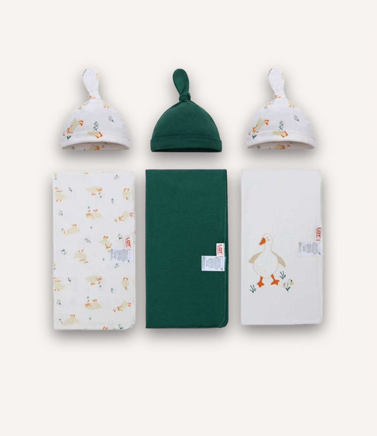 Swaddle With Hats – 3 Pack - BABY COLORS